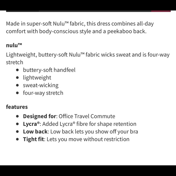 NWOT Lululemon midi dress - Picture 4 of 5